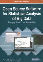 Open Source Software for Statistical Analysis of Big Data: Emerging Research  and Opportunities: Emerging Research and Opportunities