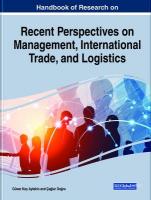 Handbook of Research on Recent Perspectives on Management, International  Trade, and Logistics
