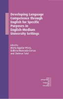 Developing Language Competence through English for Specific Purposes in  English-Medium University Settings