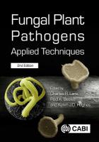 Fungal Plant Pathogens: Applied Techniques 2nd edition