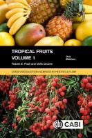 Tropical Fruits, Volume 1 3rd edition