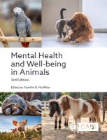 Mental Health and Well-being in Animals 3rd edition
