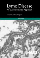 Lyme Disease: An Evidence-based Approach 3rd edition