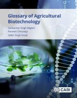 Glossary of Agricultural Biotechnology