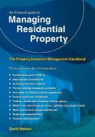 Property Investors Management Handbook - Managing Residentia l Property