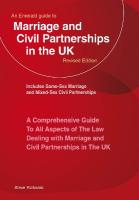 Emerald Guide to Marriage and Civil Partnerships in the UK: New Edition - 2023