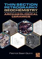 Thin Section Petrography, Geochemistry and Scanning Electron Microscopy of  Archaeological Ceramics