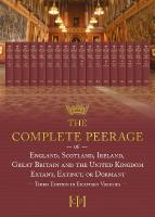 Complete Peerage: Ab-Adam to Ayr, 1, Volume 1 Ab-Adam to Ayr