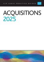 Acquisitions 2025: Legal Practice Course Guides (LPC) Revised edition