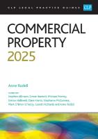 Commercial Property 2025: Legal Practice Course Guides (LPC) Revised edition