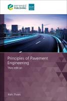 Principles of Pavement Engineering 3rd Edition