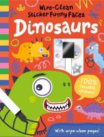 Wipe-Clean Sticker Funny Faces Dinosaurs