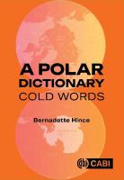 Polar Dictionary: Cold Words