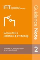 Guidance Note 2: Isolation & Switching 9th edition