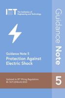 Guidance Note 5: Protection Against Electric Shock 9th edition
