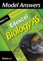 Model Answers Edexcel Biology AS: Student Workbook