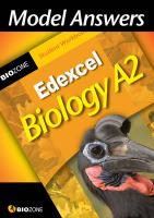 Model Answers Edexcel Biology A2: Student Workbook