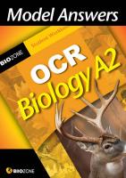 Model Answers OCR Biology A2 2nd Revised edition, Student Workbook