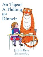 Tìgear A Thàinig Gu Dinneir: The Tiger Who Came to Tea in Scottish Gaelic