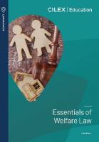 Essentials of Welfare Law