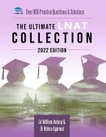 Ultimate LNAT Collection: 2022 Edition: A comprehensive LNAT Guide for 2022 - contains hints and tips, practice  questions, mock paper worked solutions, essay techniques, and advice from LNAT examiners - brand new and updated for 2022 admissions. New edition