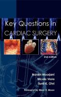 Key Questions in Cardiac Surgery 2nd New edition