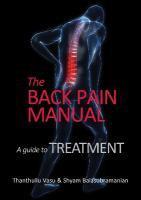 back pain manual - A guide to treatment New edition