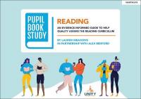 Pupil Book Study: Reading: An evidence-informed guide to help quality assure  the reading curriculum