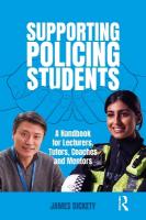 Supporting Policing Students: A Handbook for Lecturers, Tutors, Coaches and Mentors