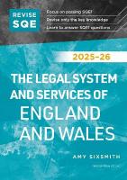 Revise SQE The Legal System and Services of England and Wales 2025/26: SQE1 Revision Guide 2025/26