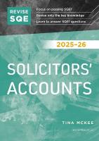 Revise SQE Solicitors' Accounts 2025/26: SQE1 Revision Guide 2025/26