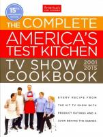 America's Test Kitchen Tv Complete Book 2015 Revised ed.