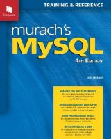 Murach's MySQL (4th Edition) 4th Enhanced edition
