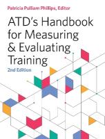 ATD's Handbook for Measuring and Evaluating Training 2nd Revised edition
