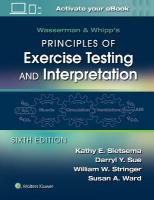 Wasserman & Whipp's Principles of Exercise Testing and Interpretation: Including Pathophysiology and Clinical Applications 6th edition