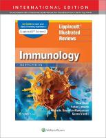 Lippincott® Illustrated Reviews: Immunology Third, International Edition