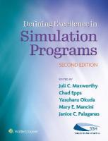 Defining Excellence in Simulation Programs Second, International Edition