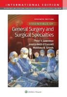 Essentials of General Surgery and Surgical Specialties Seventh, International Edition
