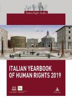 Italian Yearbook of Human Rights 2019 New edition