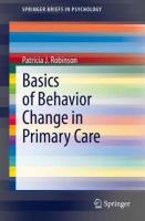 Basics of Behavior Change in Primary Care 2019 ed.