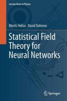 Statistical Field Theory for Neural Networks 1st ed. 2020