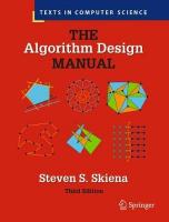 Algorithm Design Manual Third Edition 2020
