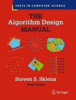 Algorithm Design Manual Third Edition 2020