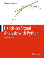 Hands-on Signal Analysis with Python: An Introduction 2021 ed.