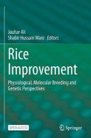 Rice Improvement: Physiological, Molecular Breeding and Genetic Perspectives 1st ed. 2021
