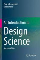 Introduction to Design Science 2nd ed. 2021