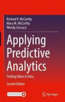 Applying Predictive Analytics: Finding Value in Data Second Edition 2022