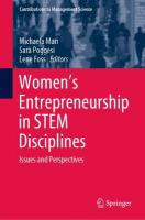 Women's Entrepreneurship in STEM Disciplines: Issues and Perspectives 2021 ed.