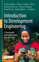 Introduction to Development Engineering: A Framework with Applications from the Field 2022 ed.