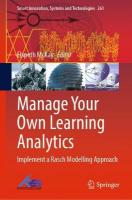 Manage Your Own Learning Analytics: Implement a Rasch Modelling Approach 2022 ed.
